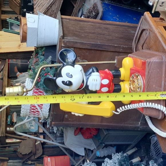 Rare Unique Vintage MCM Collectable Mickey Mouse Rotary Phone Lamp Walt Disney - Picture 9 of 15